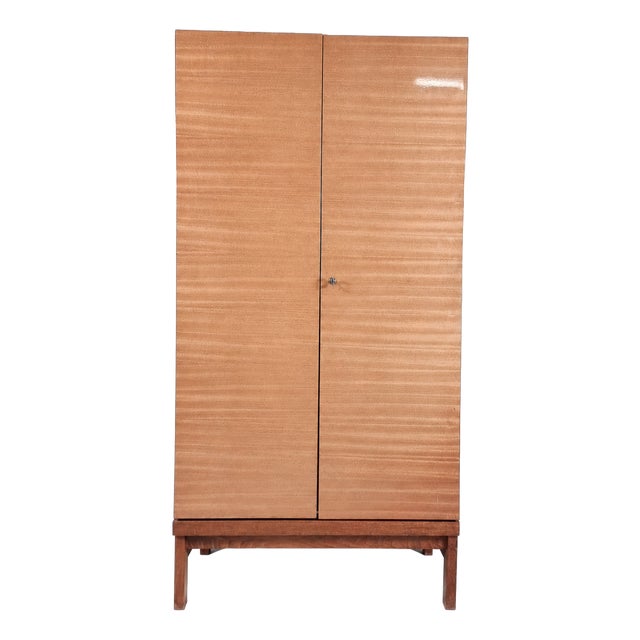 Vintage Wardrobe in Beech, 1970s For Sale