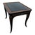 A striking vintage side table from Drexel’s Et Cetera collection, featuring a black lacquered finish with Chinoiserie-...