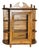 Antique Oak Multitier Wall Display Case Curio For Sale