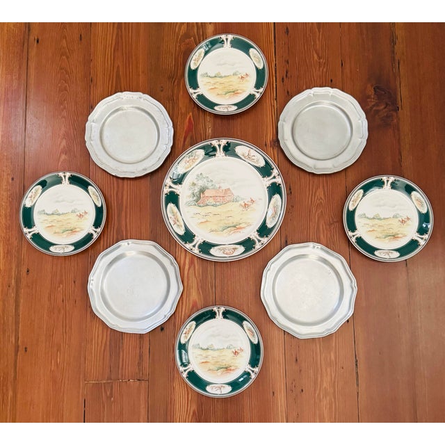 Late 20th Century Vintage Pursuit by Noritake China - Large Platter- Chop Plate For Sale - Image 5 of 8