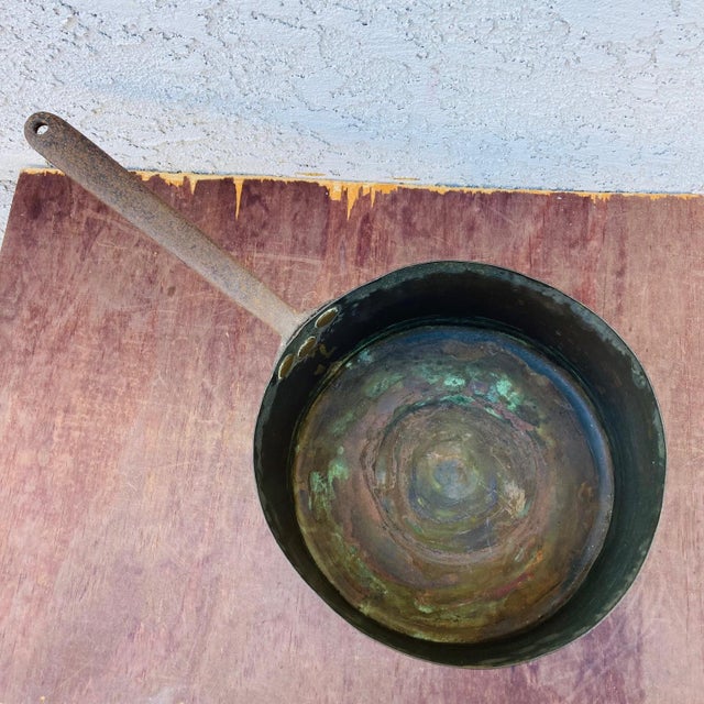 Mid 1800s French Copper Saucepan, 19 Inch For Sale In Los Angeles - Image 6 of 12