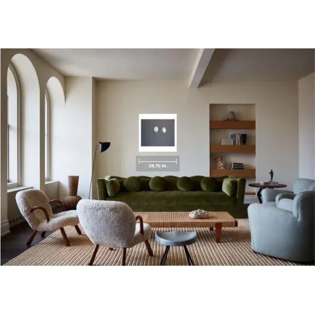 Matthew Reeves Black Canvas Wrapped Portrait of a Couple With Painted Bright Blue Collars 2020 For Sale In Houston - Image 6 of 9