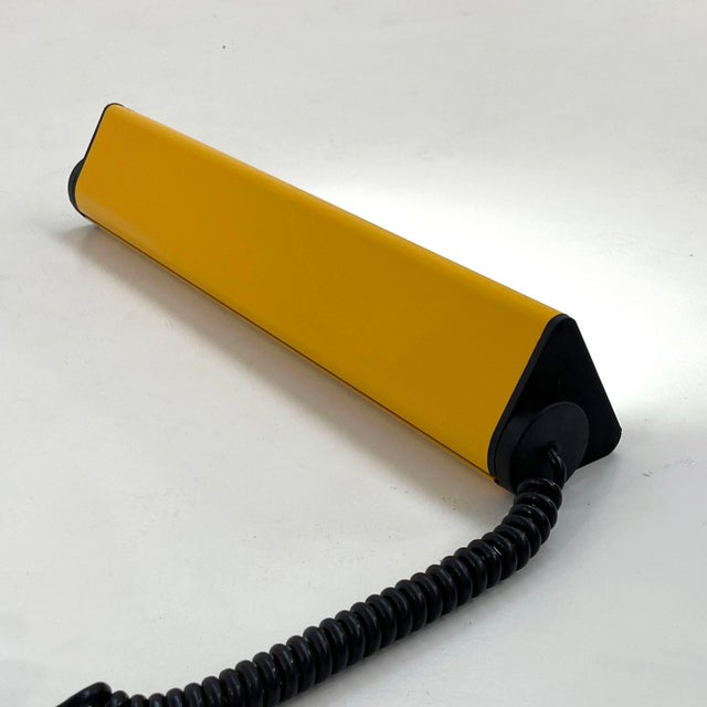 Yellow Corner Neon Light from Arcluce, 1990s, in Good conditions. Designed 1980 to 1989 This piece has an attribution...