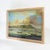 This atmospheric vintage painting features a detailed Canton export scene capturing a bustling maritime harbor filled with...
