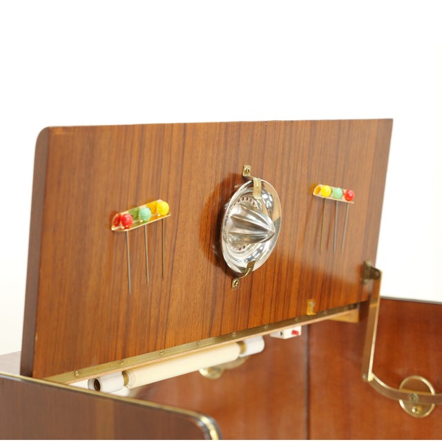 Wood C10 - Vintage 1960s English Liquor Cabinet For Sale - Image 7 of 11