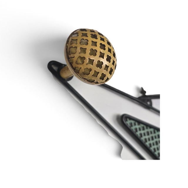 Metal French Wall-Mounted Coat Rack by Mathieu Matégot, 1950s For Sale - Image 7 of 12