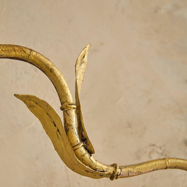 1960s Italian Gilt Leaf Wall Sconce, 1960s - 2 Available For Sale - Image 5 of 9