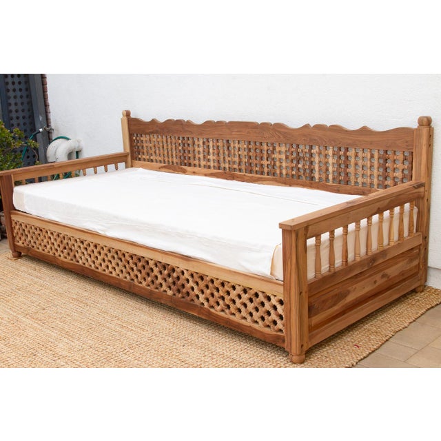 9' Long Colossal Moroccan Lattice Daybed For Sale In Los Angeles - Image 6 of 10