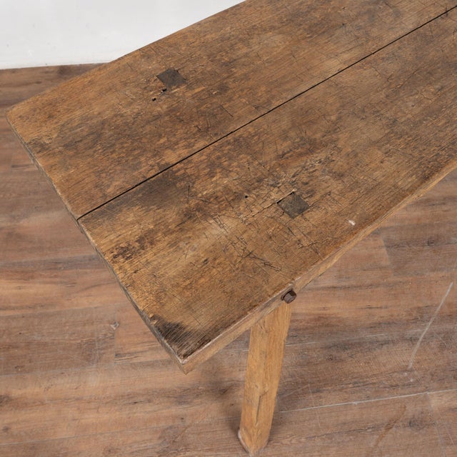 Rustic 19th Century Rustic Peg Leg Console Table For Sale - Image 3 of 18