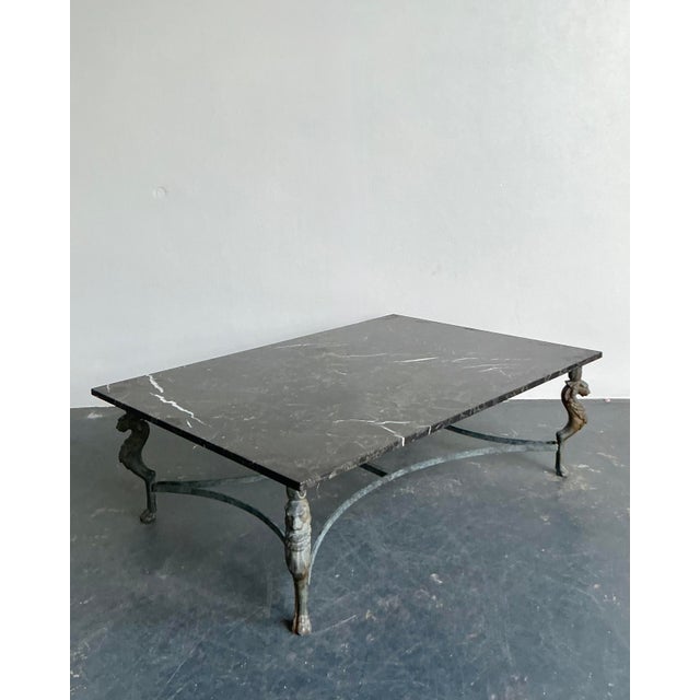Verdigris Vintage Regency Verdigris Coffee Table For Sale - Image 8 of 9
