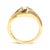 14K Yellow Gold 1.0 Cttw Princess Diamond Geometric Cocktail Ring For Sale In New York - Image 6 of 6