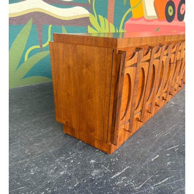 Brutalist Tabago Two-Piece China Cabinet For Sale - Image 10 of 13