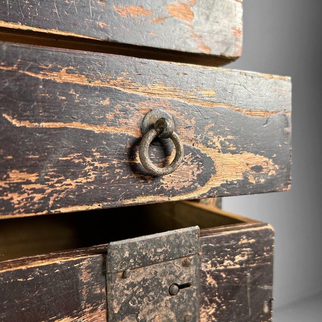 Antique Japanese Tansu Storage Cabinet, 1890s For Sale - Image 9 of 14