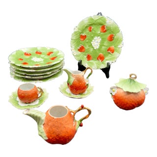 Antique Royal Bayreuth Strawberry Porcelain Tea Set For Sale