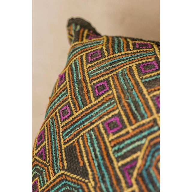 Kuba Cloth Cushion Cover For Sale - Image 4 of 8