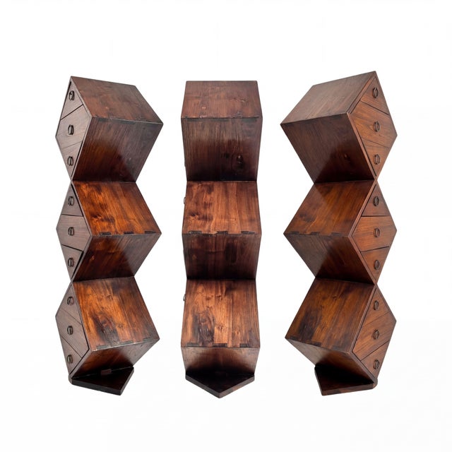 Wood Vintage Chest of Drawers, 1960s For Sale - Image 7 of 9