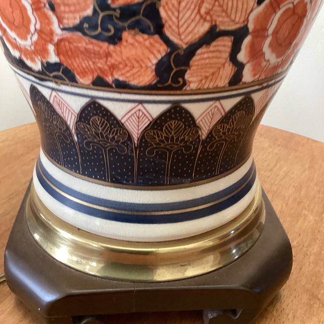 Antique Frederick Cooper Japanese Imari Porcelain Mantel Vase Table Lamp For Sale - Image 9 of 12
