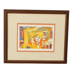 Georges Lambert Vintage 'Circus' Artist Proof Lithograph