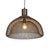 Bronze-finished wire pendant with a sculptural presence and airy, open silhouette. Finely woven metal mesh shade which...