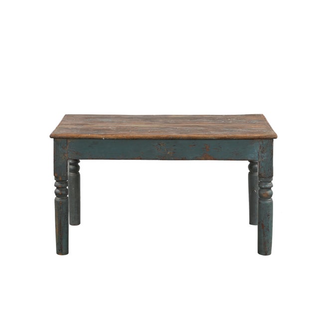 Indian Vintage Indian Teakwood Low Table For Sale - Image 3 of 3