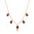 Elevate your jewelry collection with this exquisite gemstone necklace. Expertly crafted in 18K gold plating over 925...