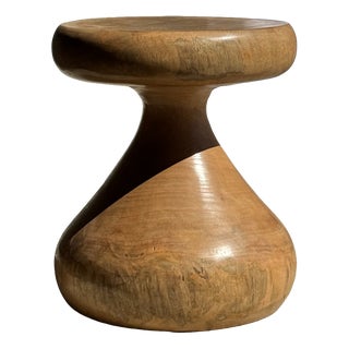 Pawn Natural Stool in Mango Wood, 1980s For Sale