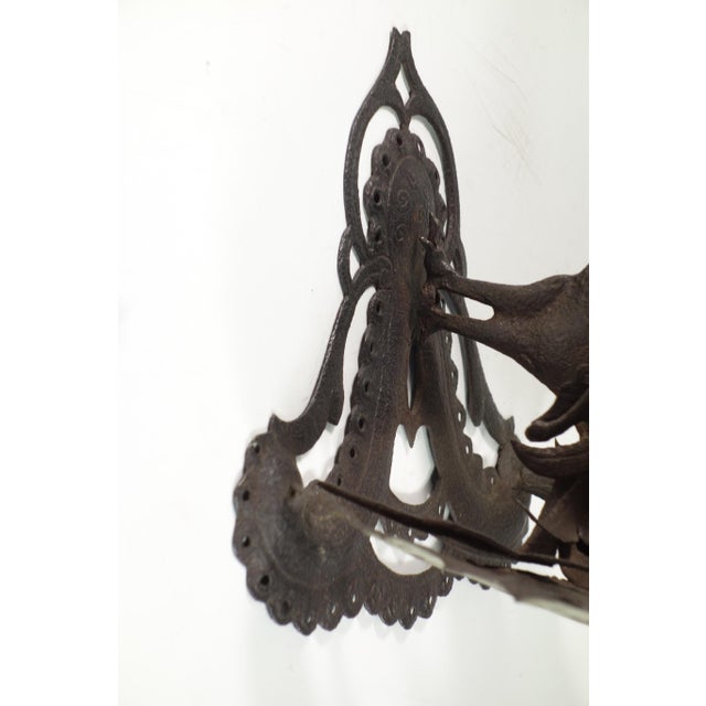 Italian Artist, Peacock, Wrought Iron, Early 20th Century For Sale - Image 10 of 11