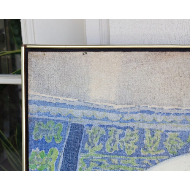 1973 Oil on Canvas Painting Signed by Carl E. Schwartz For Sale - Image 4 of 10