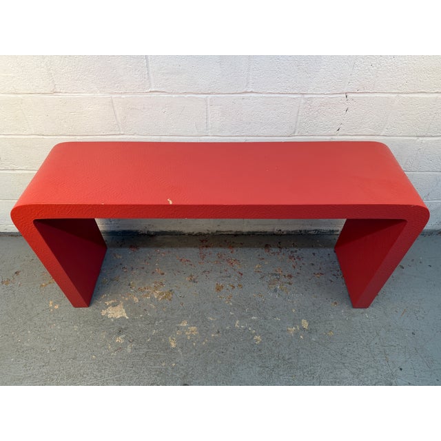 Postmodern 1980s Post-Modern Waterfall Console Table For Sale - Image 3 of 10