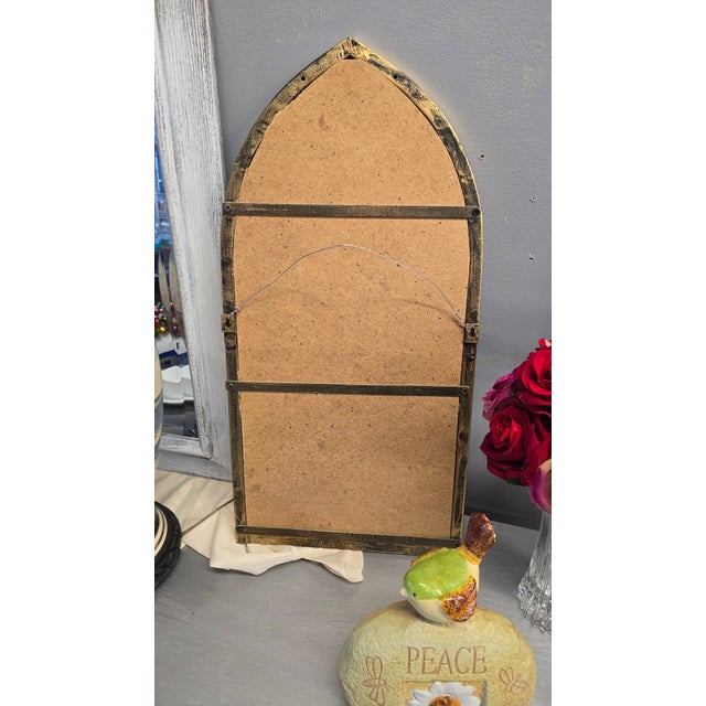 Rustic European Vintage Cathedral Style Wall Mirror For Sale - Image 3 of 5