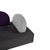 Gray Mosspink Two-Seater Leather Grey Anthracite and Violet Sofa with Manual Function by Brühl For Sale - Image 8 of 17