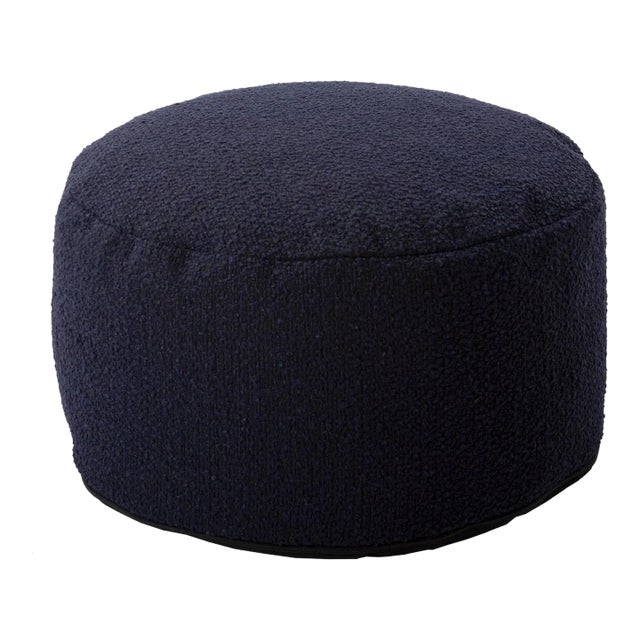 Royal blue pouf best sale