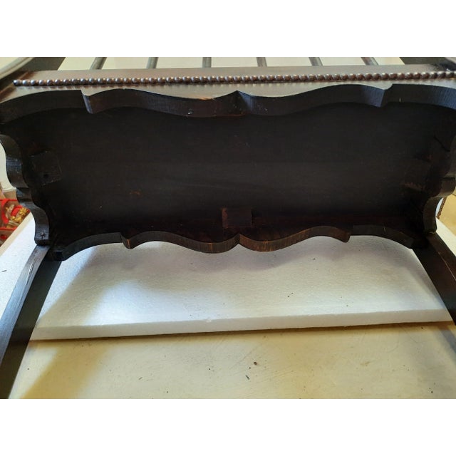 Wood Large Vintage Solid Wood Magazine Rack For Sale - Image 7 of 11