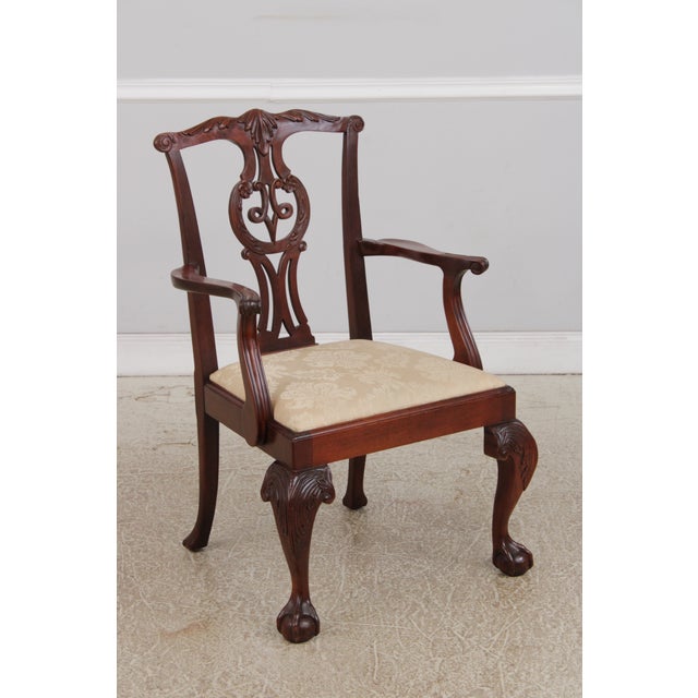 Age: Approx. 20 Years Old Details: Ball & Claw Feet Gold Damask Seats Nice Carved Details Quality Construction 18th...
