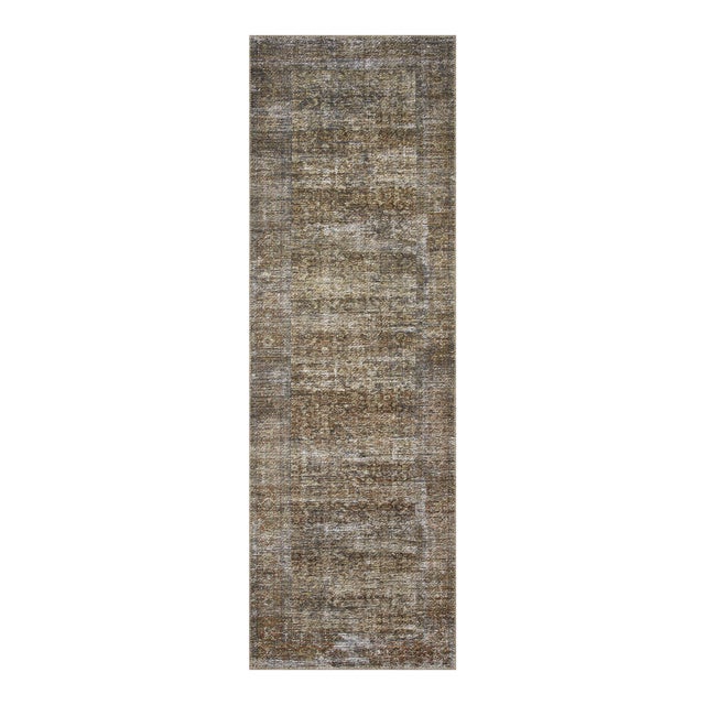 Amber Lewis x Loloi Billie Tobacco / Rust 2'-6" x 9'-6" Runner Rug For Sale