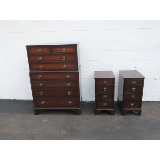 1940s Mahogany Tall Chest of Drawers 6442 For Sale - Image 15 of 15