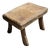 Small Vintage Side Stool in Teak, 1980s For Sale