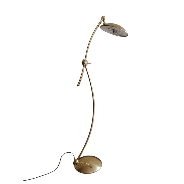 Brass Floor Lamp by Luigi Colani, Italy, 1970s For Sale - Image 17 of 17