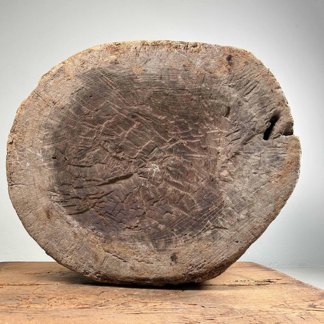 Antique Japanese Rice Mortar, 1890s For Sale - Image 9 of 14