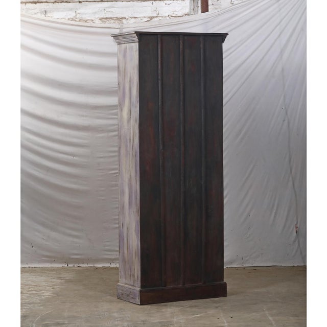 Wood Armoire Constructed From Antique Indian Teakwood Doors and Elements For Sale - Image 7 of 7