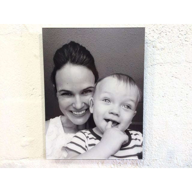 Photography paper on plexi mount.