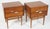 1960s 1960s Merton Gershun for American of Martinsville Mid Century X Inlay Walnut Nightstands Set of 2 For Sale - Image 5 of 9