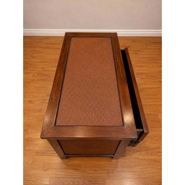 Palecek Vintage Palecek Woven Rattan Nightstand / Accent Chest, 2 Pieces For Sale - Image 4 of 6