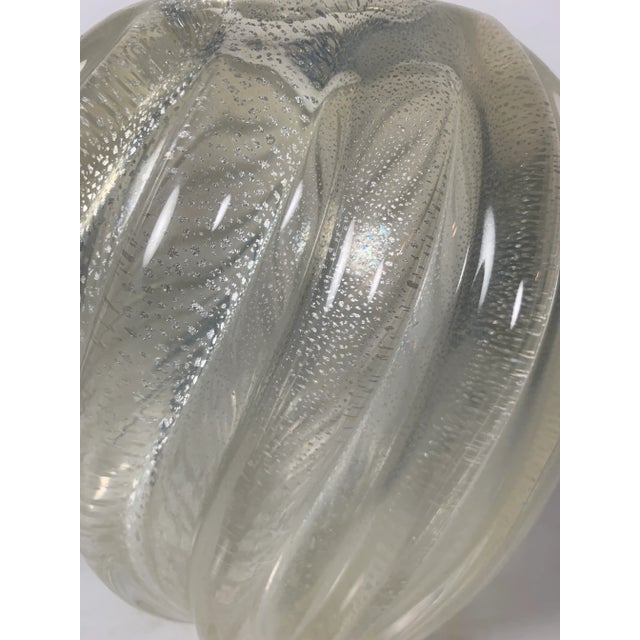 Metal 1980s Larry Laslo for Mikasa Sculptural Art Glass Vase For Sale - Image 7 of 10