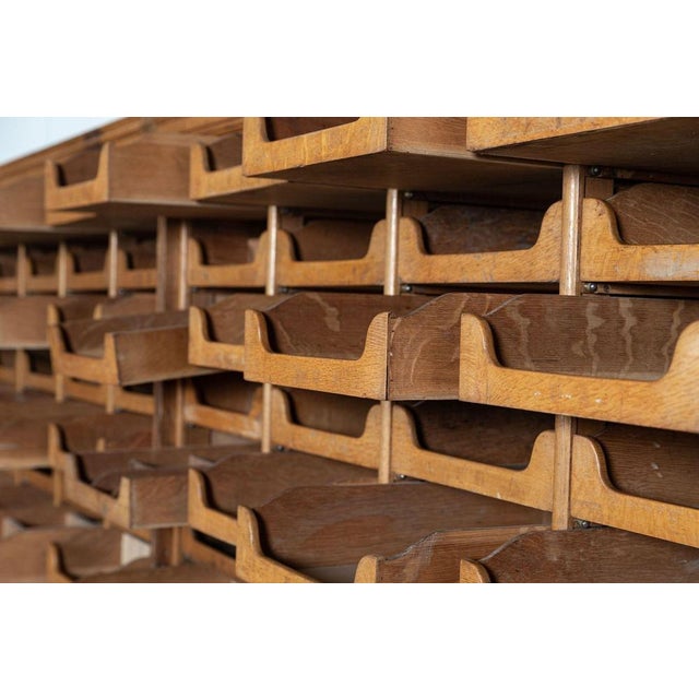 Monumental English Oak Haberdashery Cabinets, 1900s, Set of 2 For Sale - Image 12 of 18