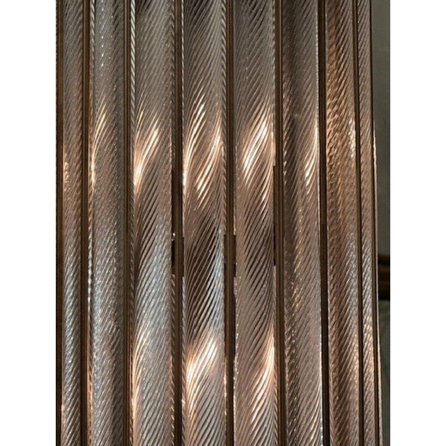 Modern Murano Twist Glass Lanterns For Sale - Image 3 of 8