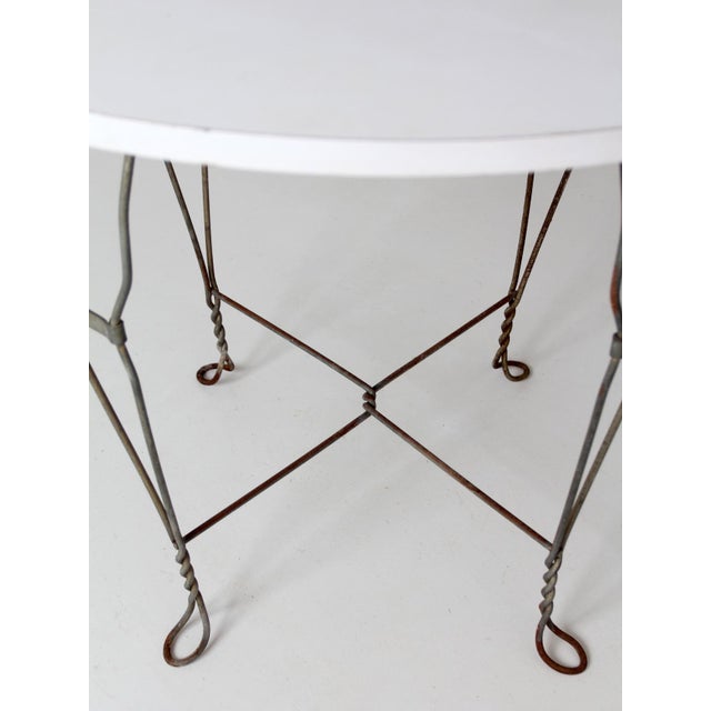Vintage 1960s Simpson Bosworth Heart Back Ice Cream Parlor Dinette Set For Sale - Image 16 of 18