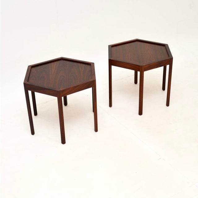 Mid-Century Modern Vintage Danish Side Tables by Hans C. Andersen for Artex, 1960, Set of 2 For Sale - Image 3 of 9