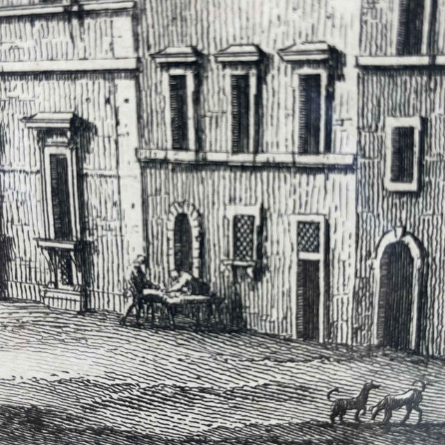 Mid 18th Century Giuseppe Vasi, Views of Rome and Venice, Etchings, 1757, Framed, Set of 2 For Sale - Image 5 of 11