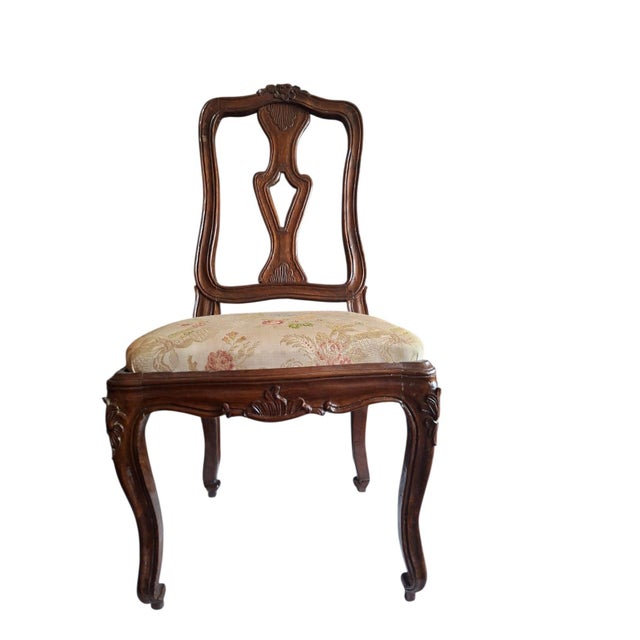 Mid 18th Century Louis XV Genoese Chairs in Walnut, 1750, Set of 8 For Sale - Image 5 of 18